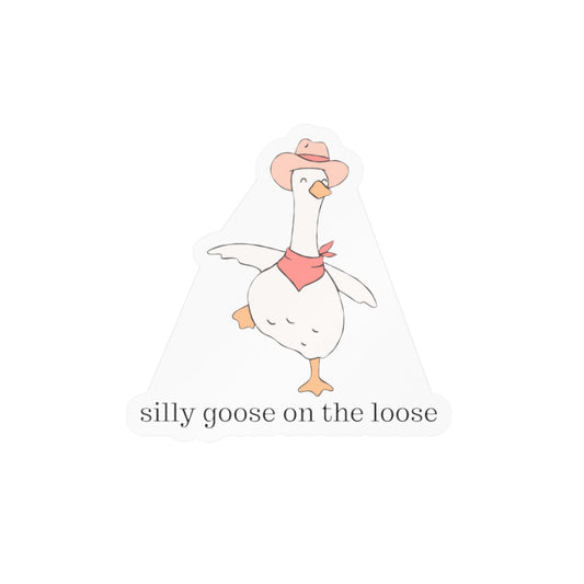 silly goose vinyl decal
