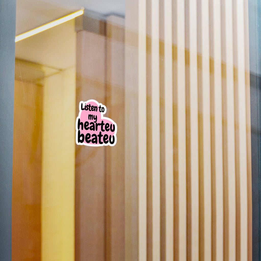 hearteu beateu vinyl decal