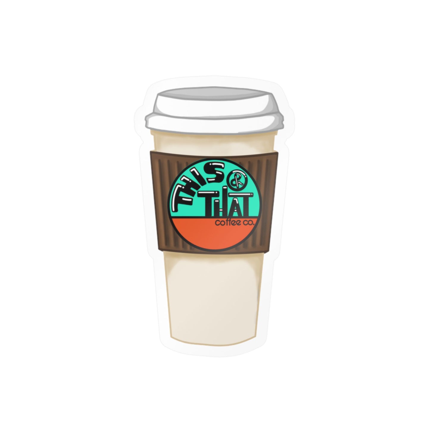 T&T Coffee Co Cup Decal