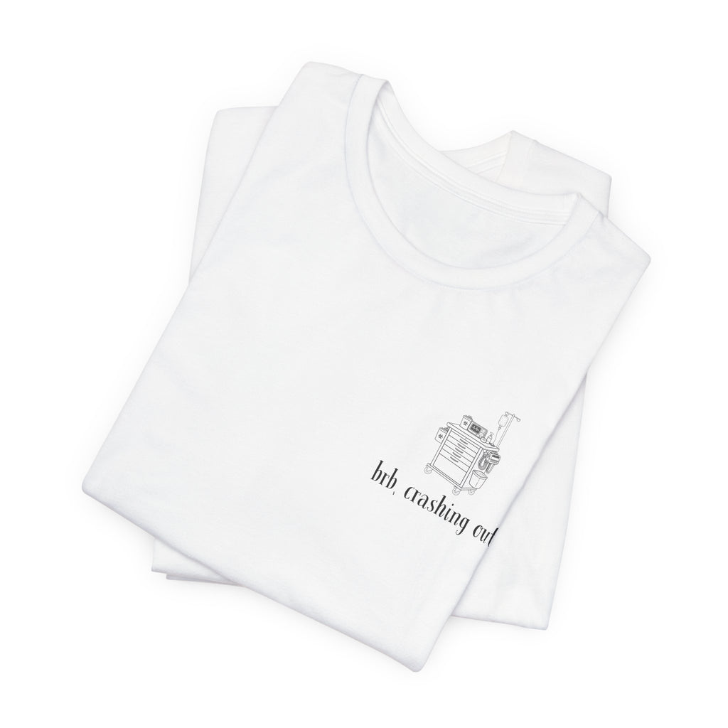 brb, crashing out tee