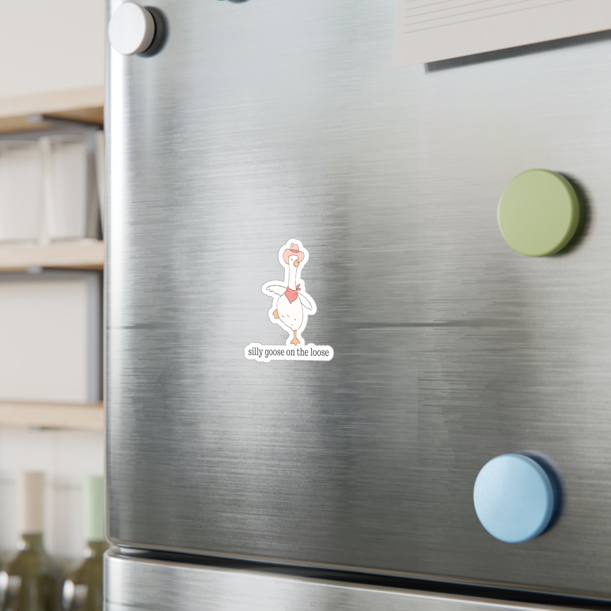 silly goose vinyl decal