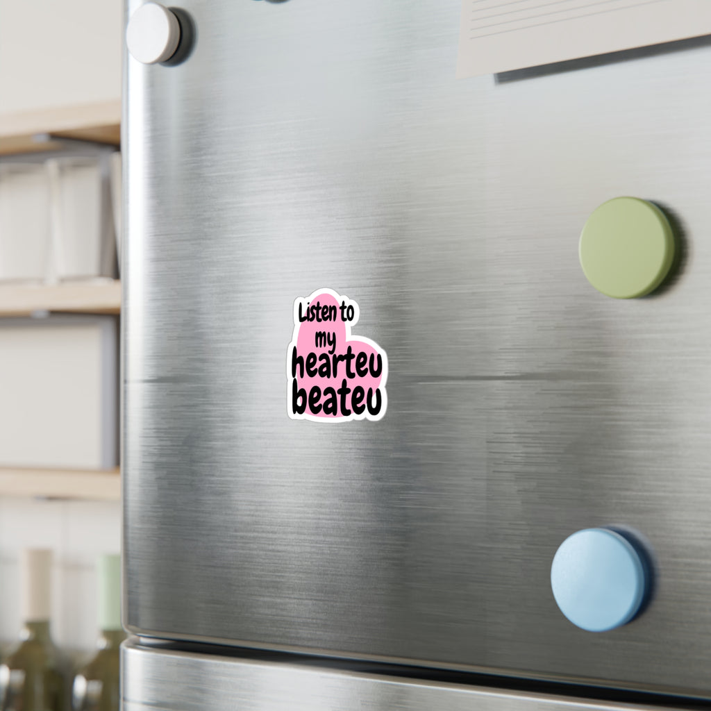 hearteu beateu vinyl decal