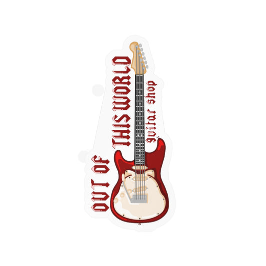 Out of this World Guitar Shop Decal