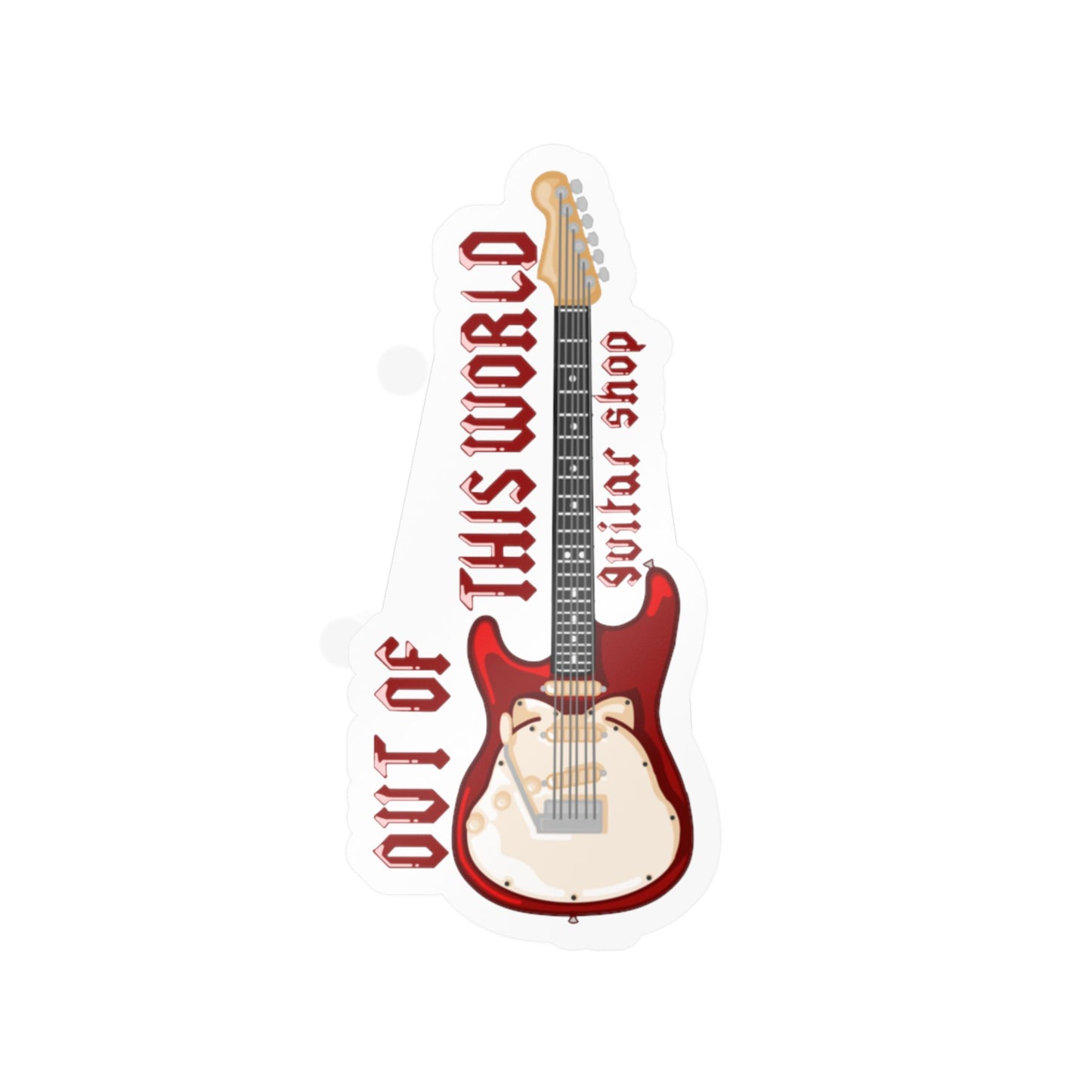 Out of this World Guitar Shop Decal