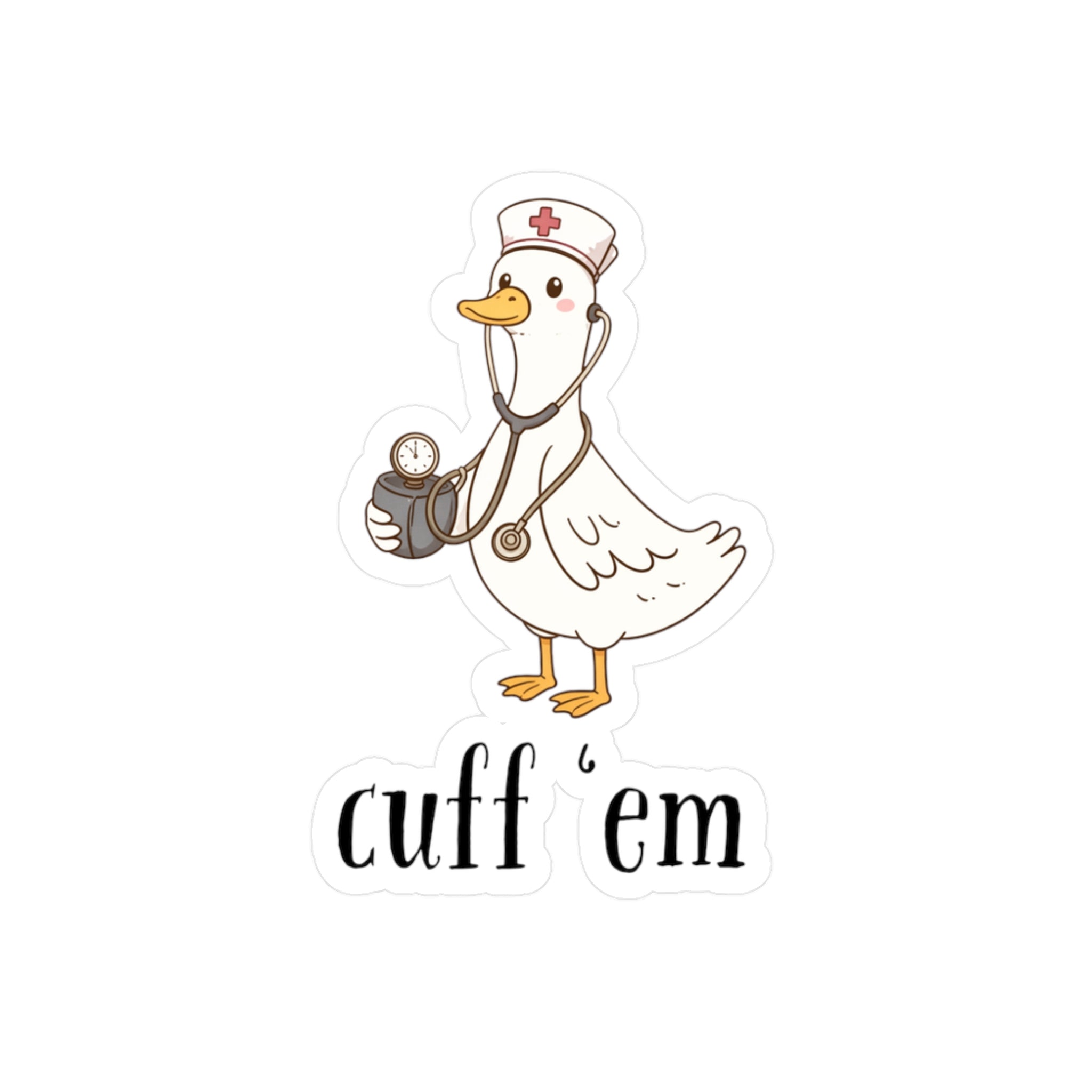 cuff 'em vinyl decal