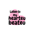 hearteu beateu vinyl decal